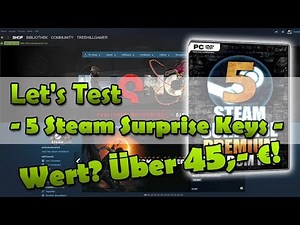 Steam Premium Random Key german 5er Pack opening - Let's Test [PC] [deutsch]