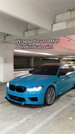 My BMW M5 Comp Wrapped in Miami Blue