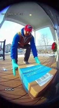 Porch exploding package box with glitter