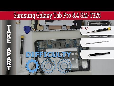 How to disassemble 📱 Samsung Galaxy Tab Pro 8.4 SM-T325 Take apart