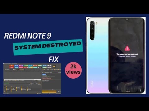 Redmi note 8 the system has been destroyed | redmi phone destroyed problem fix unlocktool