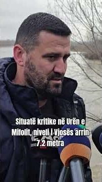 Situatë kritike në Urën e Mifolit, niveli i Vjosës arrin 7.2 metra