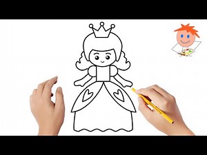How to draw a princess | Easy drawings