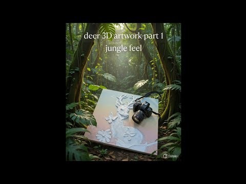 How to make 3d deer artwork #youtube #youtubevideo #deer #3dartwork