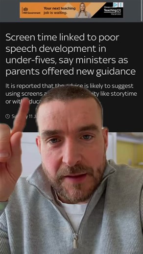 Lee Parkinson MBE (Mr P) on Instagram: "In today’s education news… Ministers are linking heavy passive screen time in the under-fives to poorer speech and language development. This isn’t about blaming parents or banning screens. Families are busy, support is thin on the ground, and all of our attention is being pulled by apps designed to keep us scrolling. But when passive screen use starts to replace talking, playing and reading together, it can have a real impact, especially in those early ye