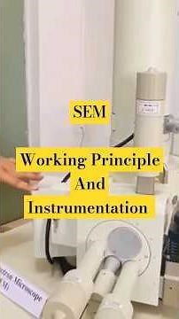 SEM I Working Principle and Instrumentation I Sample Coating Unit I Scanning Electron Microscope