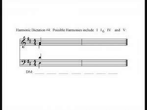Harmonic Dictation #4 (Easy)