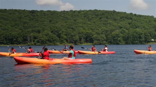 Free summer camp swim programs for city children