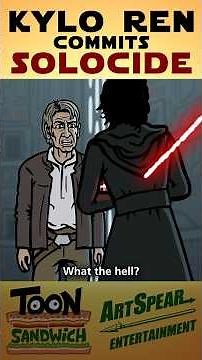 Kylo Ren cancels himself - TOON SANDWICH #funny #starwars #kyloren #parody #comedy #animation