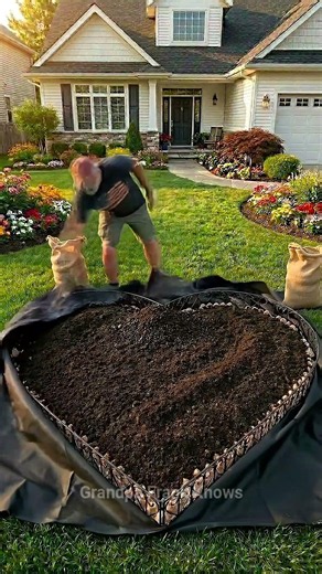 This Heart-Shaped Flower Garden Is So Satisfying