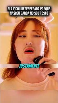 ela ficou desesperada porque nasceu barba no seu rosto #filme #series #dorama #kdrama