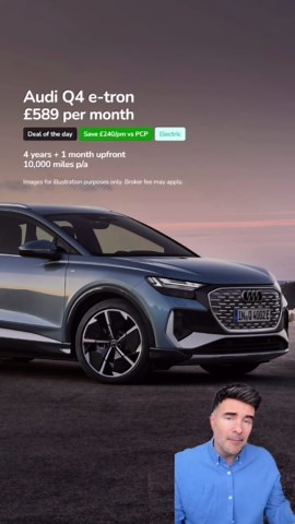 Don't miss out on this brand new Audi Q4 e-tron S Line lease deal!