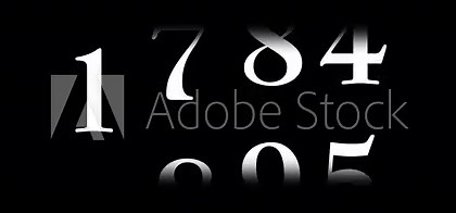 Dynamic scrolling progression timeline animation of 1987 to 2025 years. Order number from the vertical past into the future era evolution time yearly line