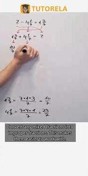 Solve Mixed Number Equation: x - 4⅐ = 1⅗ #Math #MixedFractions #AllOperationsInMixedFractions