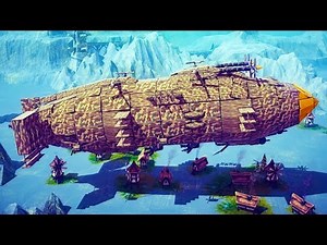 Weaponized Goliath Airship! Super Car, Storm Trooper + More - Besiege Workshop Creations Gameplay