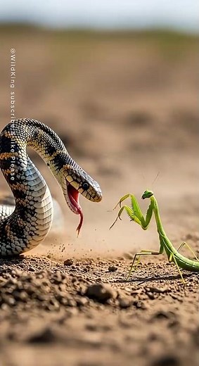 포기하지 않는 사마귀!운명을 바꾸다/Never-Giving-Up Mantis! Changes Its Fate