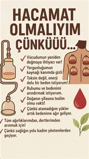 Neden Hacamat Yaptırmalısın? 🌱 (Hacamatın Faydaları) #hacamat #sağlık