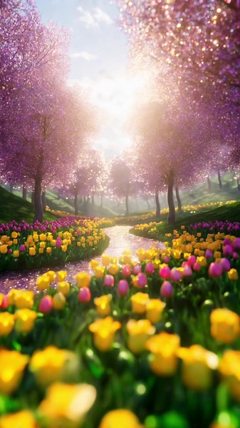 Spring💐 #scenery #癒し #aiart #春