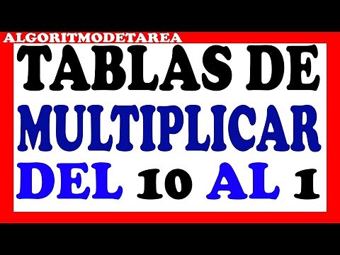 Algoritmo para imprimir las tablas de multiplicar del 10 al 1 en pseint