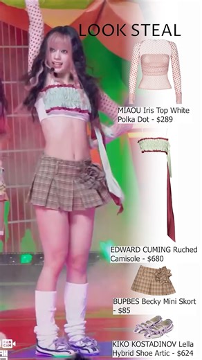 Look Steal Inc • K-pop Fashion Source on Instagram: "KATSEYE Megan's stage outfit for 'Gnarly' on MCOUNTDOWN_2025.5.1! #katseye #kpopcloset #kpopfashion #Kpopoutfit"