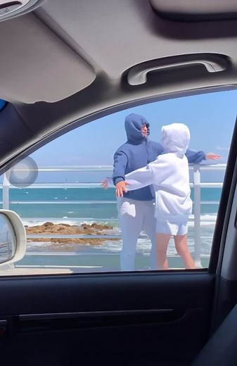 Joyful Moments of Love on the Beach Balcony