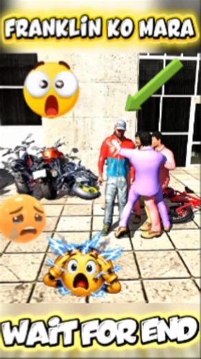 FRANKLIN KO MARA #gta #indianbikedriving3d #franklin