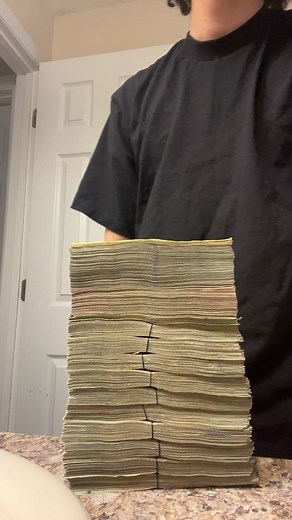 Counting Large Stacks of US Dollar Bills