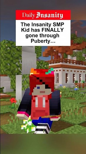 The Insanity SMP Kid has FINALLY gone through puberty... #memes #minecraftmemes #dailymail #news