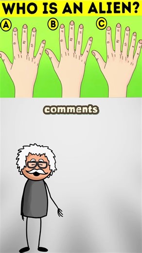 Which One is Alien's Hand? Test Your Smartest Skills and Knowledge Abilities. Quiz, Riddle, Trivia