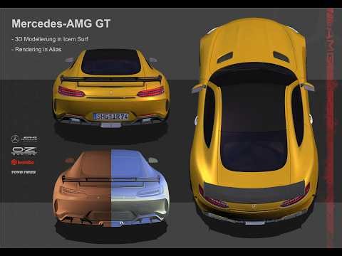 Class A-surfaces-3D model of 2020 Mercedes-Benz GT- AMG | Alias and Icem surf