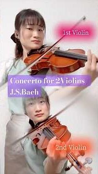 一人で3役してみた🎻🎹2つのヴァイオリンのための協奏曲/J.S.Bach