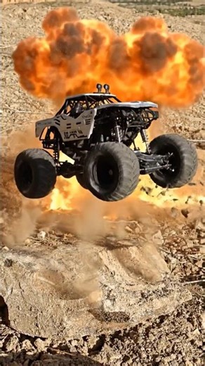 RC Car Escapes Massive Blast 💥🔥 | Insane RC Stunt #shorts