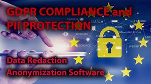 Data redaction, anonymization software for GDPR compliance and PII protection