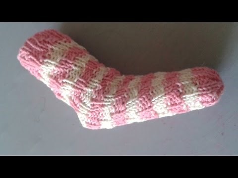 SIMPLE baby socks without heel knitting - Instructions - Würmlies