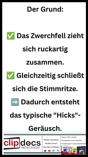 Warum bekommen wir Schluckauf?