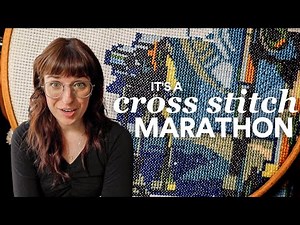 cross stitching for 8 hours straight