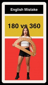 42K views · 877 reactions | Do a 180 or Do a 360?  Many English learners confuse the expressions “do a 180” and “do a 360.” Both sound like they mean a complete change, but only one is actually used correctly in English. This mistake appears in movies, interviews, celebrity clips, and even everyday conversations. | WordCraft Academy | Facebook