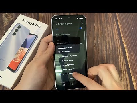 Samsung Galaxy A14: How to Set Background Process Limit