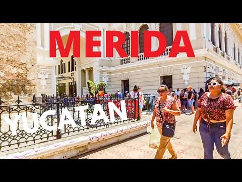 🇲🇽 Walking Tour of Merida Centro Yucatan Peninsula | Virtual Travel | 2023
