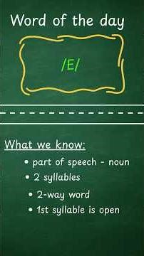 Let’s decode this word together: event