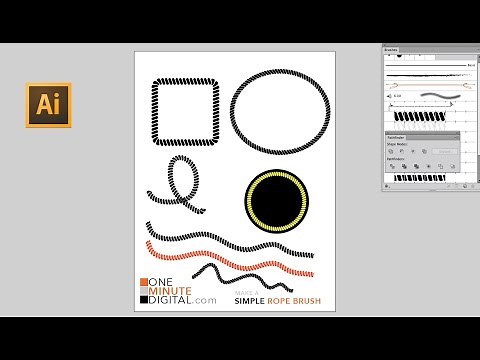 Make an Easy Rope Graphic in Illustrator - Ropey Circles, Squares and Squiggly Lines