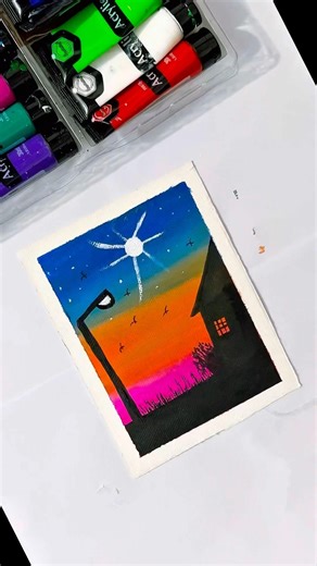 Easy and simple | Step by step | Watercolour painting for beginners❤️ #art #shorts #diy #artandcraft