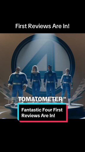 The first reviews are in for #TheFantasticFour: First Steps - currently it’s Fresh at 88% on the Tomatometer, with 64 reviews. #rottentomatoes #movie #movietok #filmtok #film #mcu #mcutok #marvel #fantasticfour #f4
