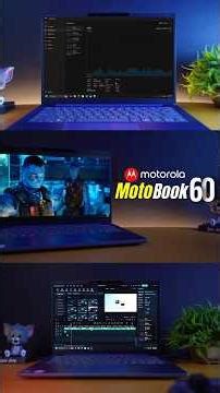 Aluminum Build + OLED Screen on MotoBook 60 #design #laptop #shorts