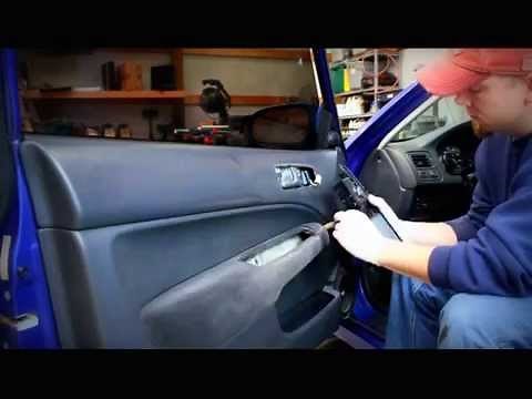 Honda Civic Door Panel Removal...How to repair the power window in your door!