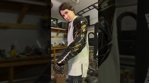 I created Bucky's arm from scratch
