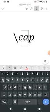 How to Type Union and Intersection in MS Word in Mobile | Insert Union and Intersection Symbol