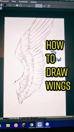 How to Draw Wings Step by Step Tutorial