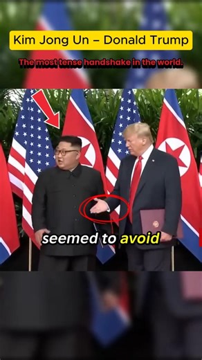 The Most Tense Handshake in the World | Trump vs Kim Power Moment