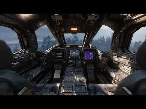 Cold Watch from Battlebot Cockpit | Sci-Fi Radio Chatter Ambiance for Sleep, Study, Relaxation